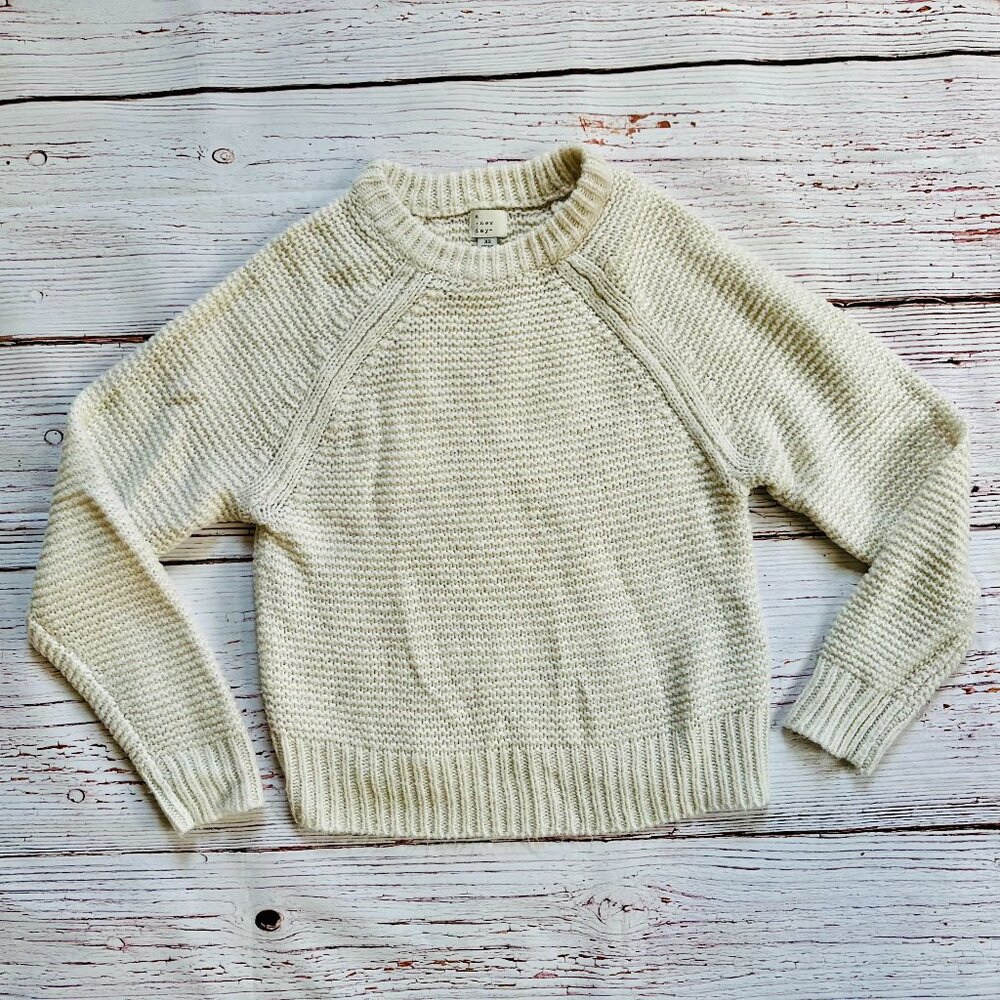 A new day sweater white knit
